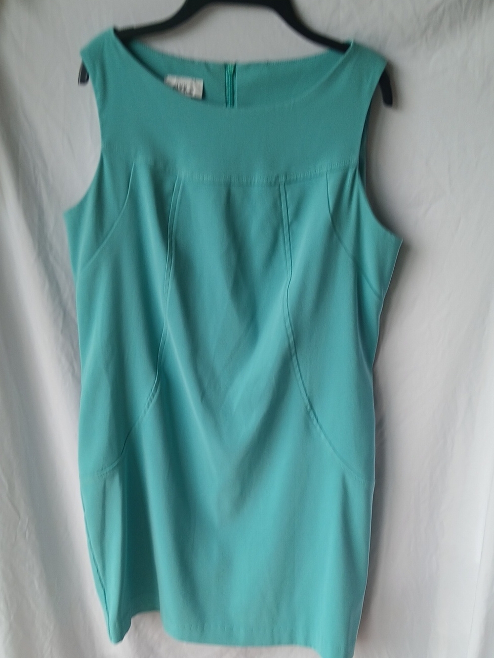 Alyx Sleeveless Turquoise Shift Dress